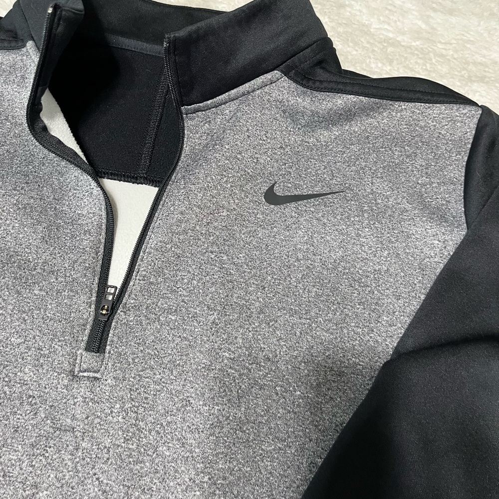 Nike Black And Gray Performance Pullover Large - image 2